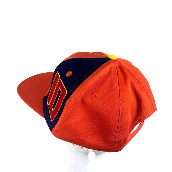 Vintage Snapback Hat Ricky Rudd Tide Racing NASCAR 10 Orange Baseball Cap - Picture 12 of 13